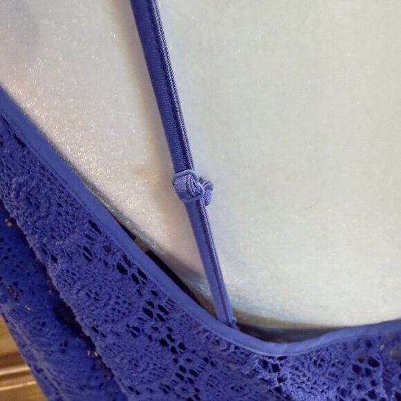 Lilly Pulitzer Topanga Dress Iris Blue Breakers Crochet Lace XL NWOT - Picture 5 of 14